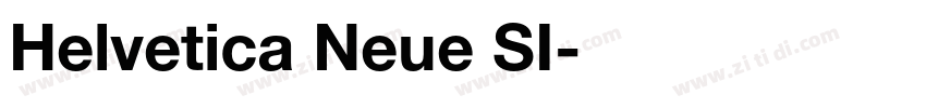 Helvetica Neue SI字体转换